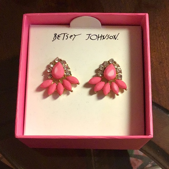 Betsey Johnson Pink and Crystal